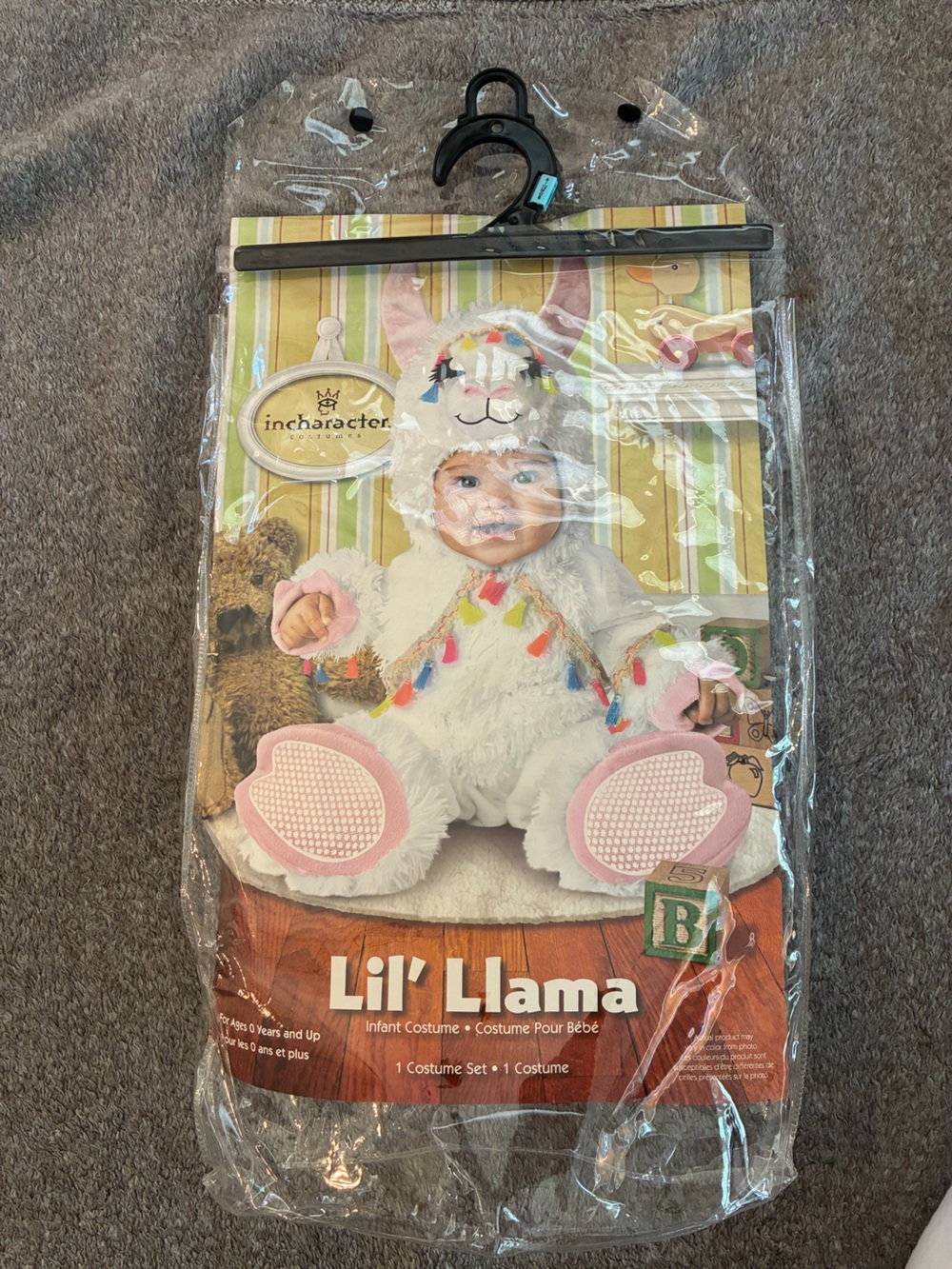 Incharacter Lil' Lama Baby Costume - White with Pink Accents